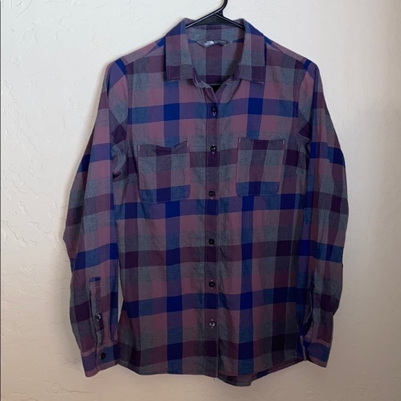 The north face button up plaid shirt - Picture 2 of 8